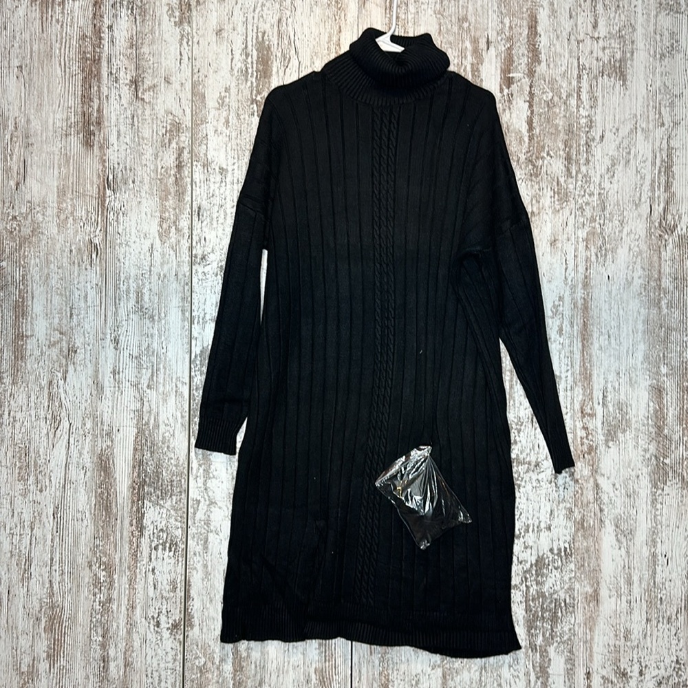 Coco Carmen Belted Knit Sweater Dress size XXL NWT